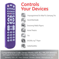 4in1 Bakclit Remote Control Compatible Roku