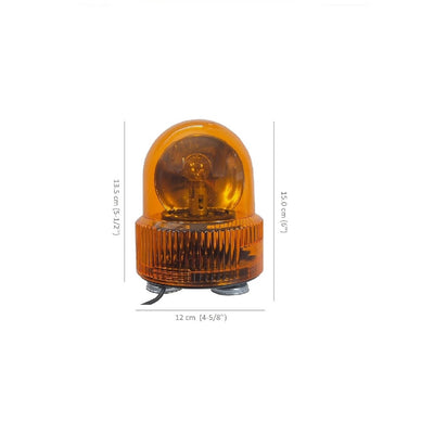 Magnetic Rotating Beacon Light 12 x 15cm 12v Yellow