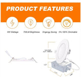 4in Recessed Adjustable 9w LED Light