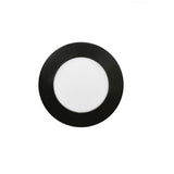 6 Black Recessed LED Light 4in Round 10w 3000k (Warm White) Dimmable