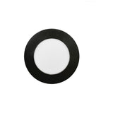 6 Black Recessed LED Light 4in Round 10w 5000k (Warm White) Dimmable