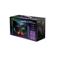 2 Wireless Bluetooth Party Speakers with Integrated LED