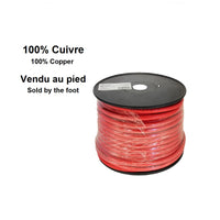 100% Copper Battery Wire 8awg Red