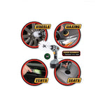 16 pieces Power Brush Cleaning and Detailing Kit