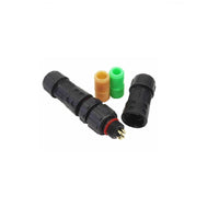 Waterproof IP67 M12 Connector, 24/20awg with 4 Pins Male and Female in line