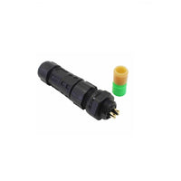 Waterproof IP67 M12 Connector, 24/20awg with 4 Pins Male and Female chassis