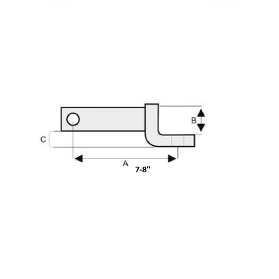 3 Balls Drawbar Coupler 2 x 7-8in, max 10,000lbs