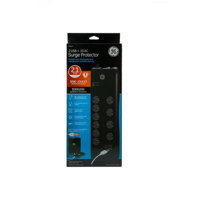 Surge Protector 10 Outlets 2 USB