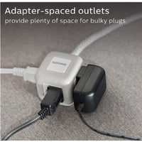 Electric Extension 5ft. Grey/White 3 Outlets
