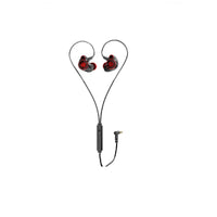 In-Ear Earphone Volume Control and Microphone Red/ Black