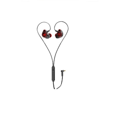 In-Ear Earphone Volume Control and Microphone Red/ Black