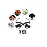 Precision Magnifying Glasses with LED, 4  Interchangeable Lens