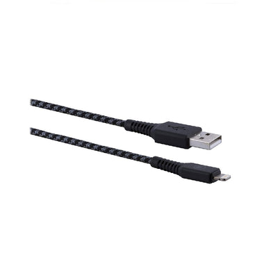 Braided USB-A to Lightning Cable 8ft.