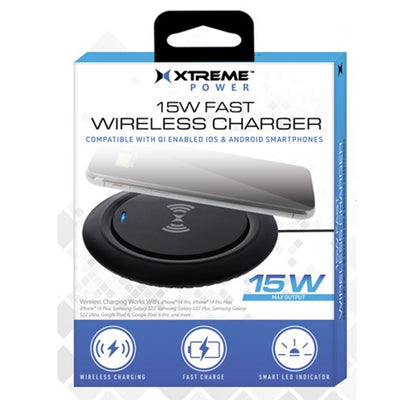 Wireless QI Charger 15watt with Cable