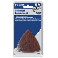 10pcs. Triangle Sandpaper 60g . ROK-46837