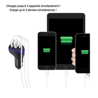 Vehicle Charger 2 x USB-A and USB-C 35w
