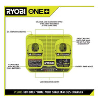 Ryobi Charger and Battery Kit  PSK023(open box)
