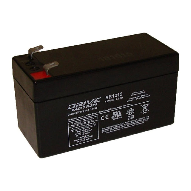 Rechargeable Battery 12vdc/ 1.2amp.