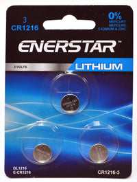 Button battery CR-1216 lithium (pk3)