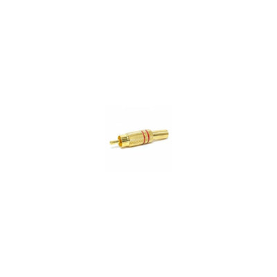 RCA Plug Gold/Red 5mm