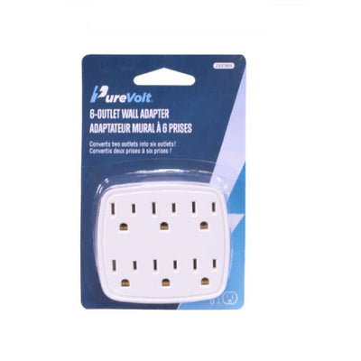 Multi-Socket Wall Adapter 15A/125V -6 outlets
