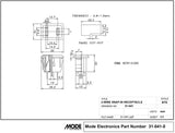 2-Wire Snap-In Chassis Receptacle 125vac/15A