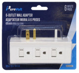 Eclipse Pro Multi-Socket Wall Adapter 6 Outlets