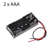Battery holder for 2 x AAA with leads