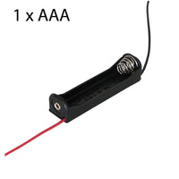 Battery holder for 1 x AAA with leads