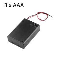 Battery holder 3 x AAA with leads