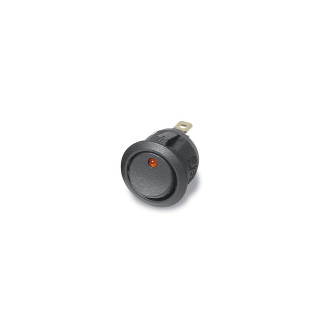 Round Switch SPST On-Off with Light 12VDC Red Amber