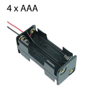 Battery Holder for 4 x AAA with leads