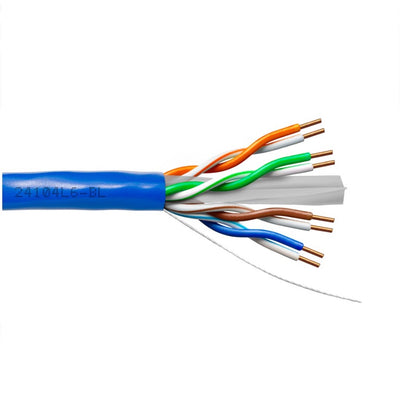 Blue Network Cable CAT6, FT4, 100% Copper, 23awg