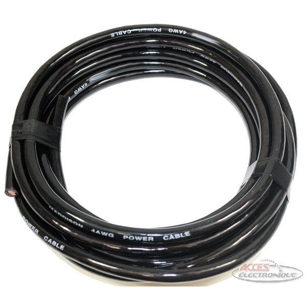 Power Lead Cable 4 AWG - Black (02796)