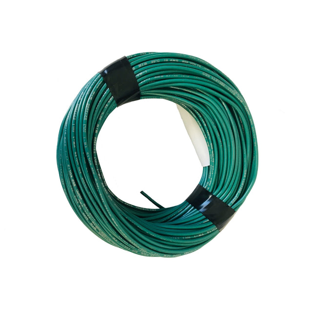 Tew wire 1/18 green 100'