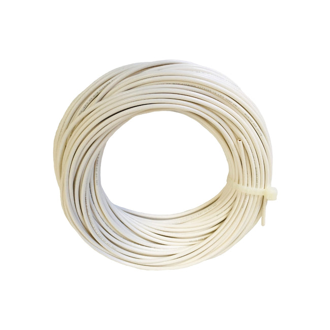 Tew wire 1/18 white 100'