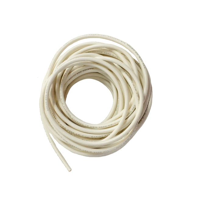 Tew wire 1/18 white 25'